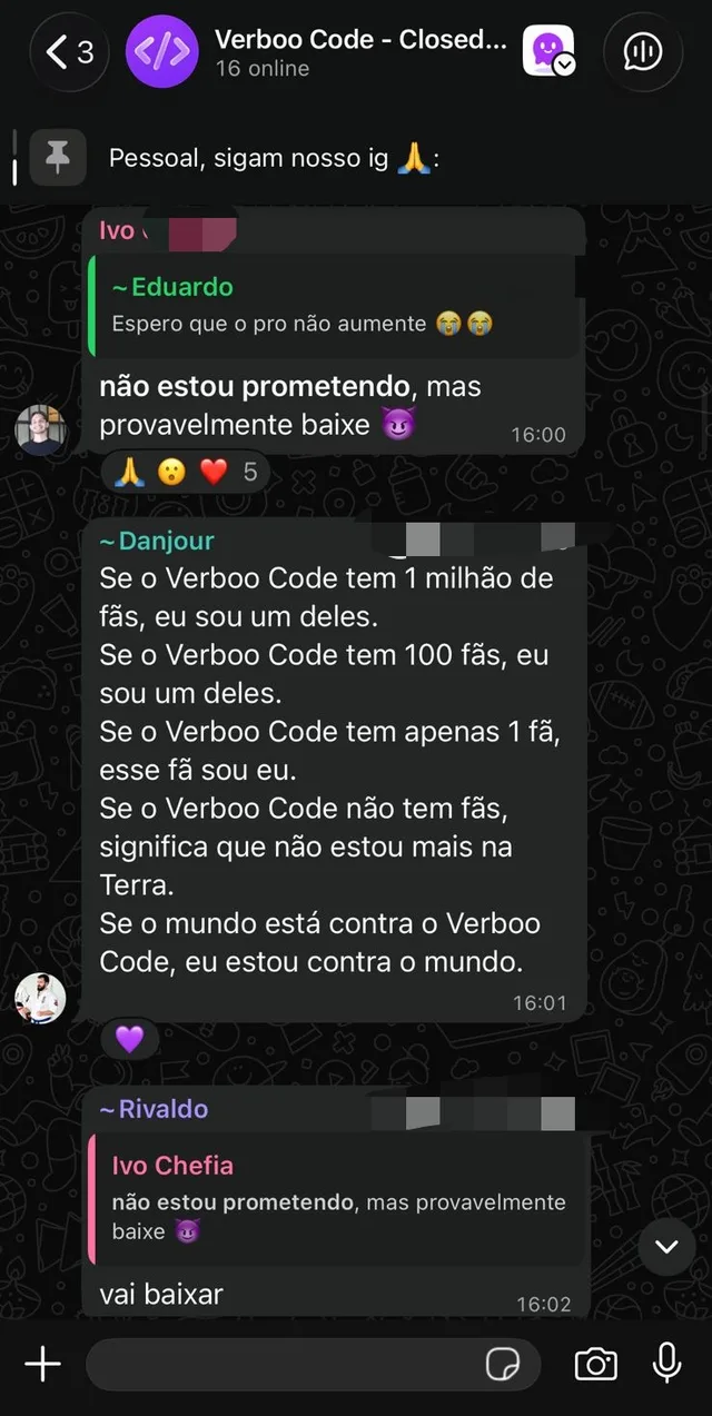 社区成员表达对 Verboo Code 的喜爱